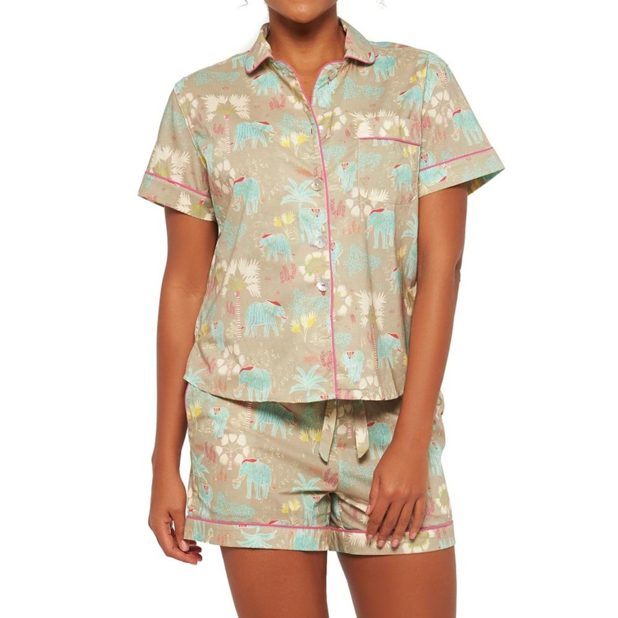 The Lazy Poet Nina Wild Sanctuary Short Pajama Set Online