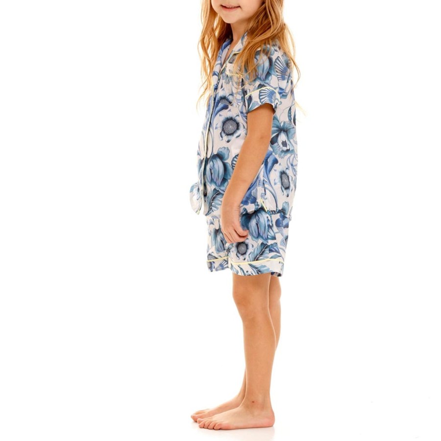 The Lazy Poet Mini Nina Blue Medusa Short Pajama Set Online