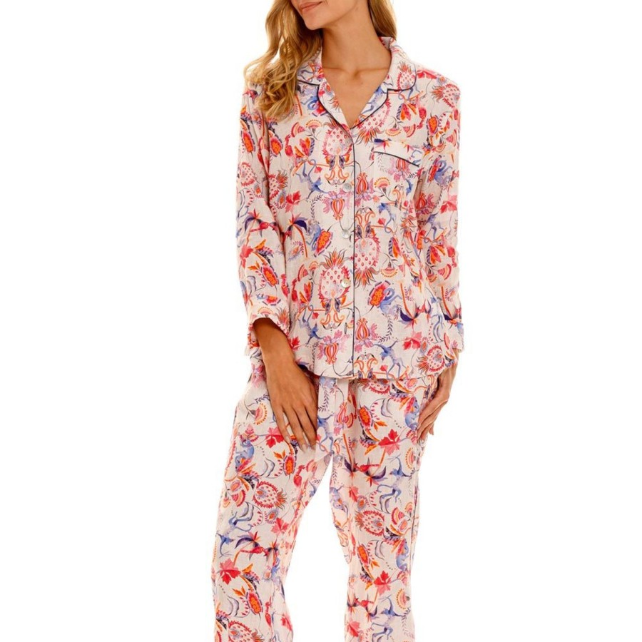 The Lazy Poet Emma Wild Rafiki Long Pajama Set Clearance