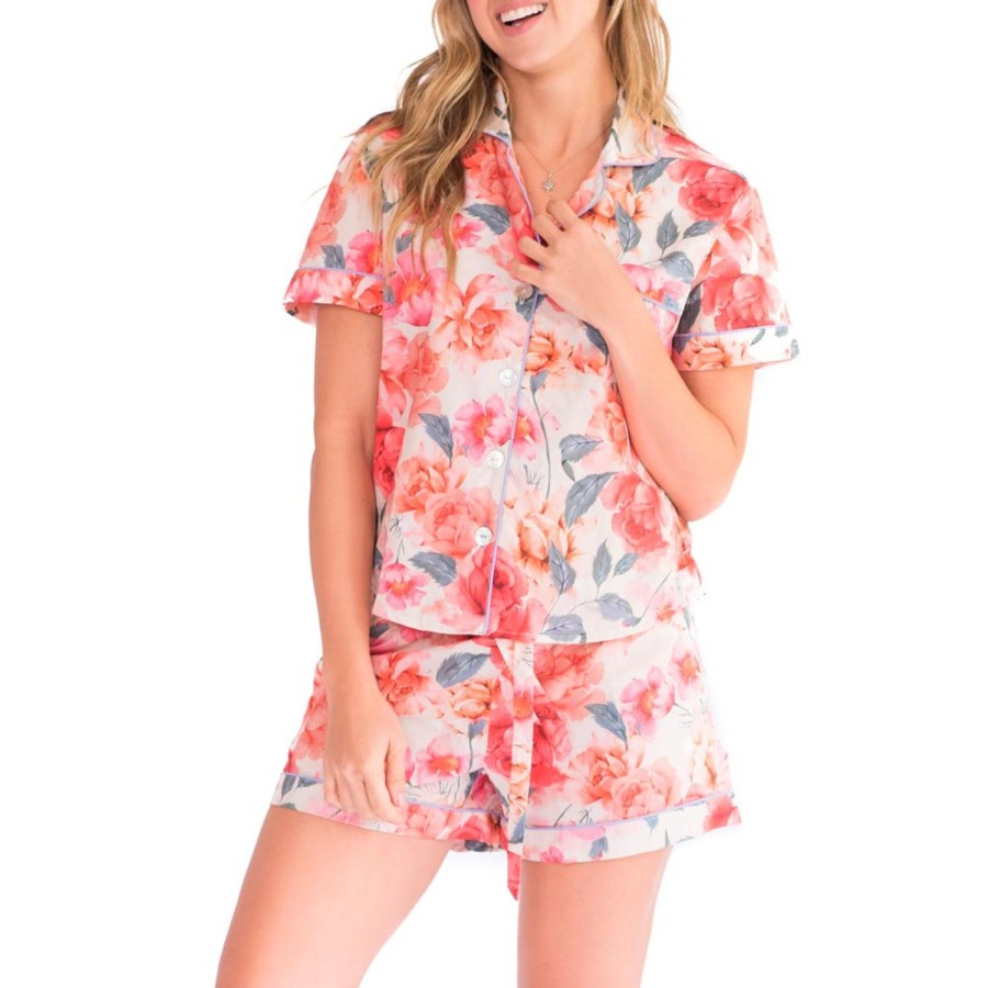 The Lazy Poet Nina Blooming Dream Short Pajama Set Hot