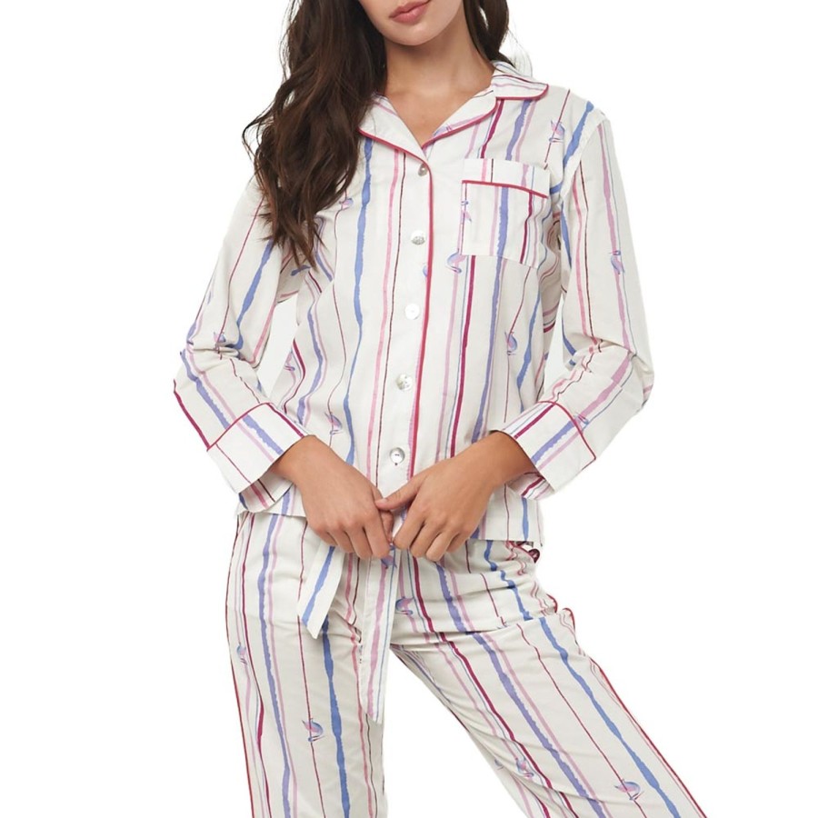 The Lazy Poet Emma Pelican Sway Long Pajama Set Best