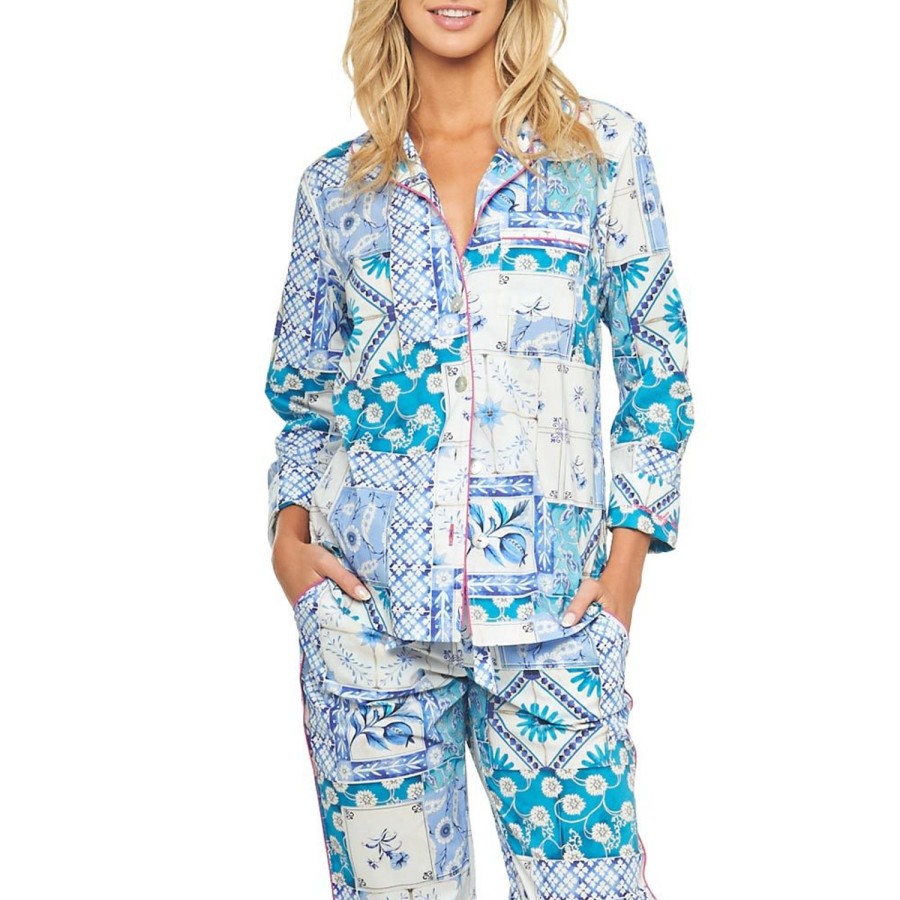 The Lazy Poet Emma Positano Long Pajama Set Wholesale