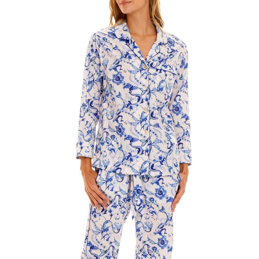 The Lazy Poet Emma Sirenuse Long Pajama Set New