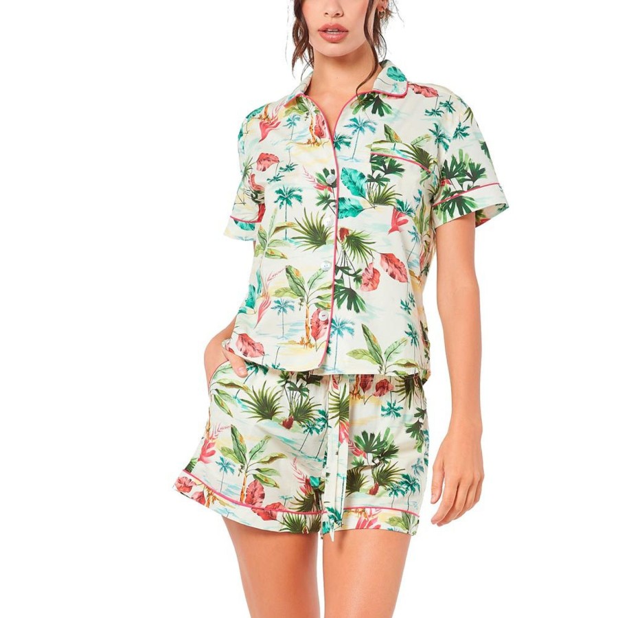 The Lazy Poet Nina Hawaiian Vibes Short Pajama Set Best