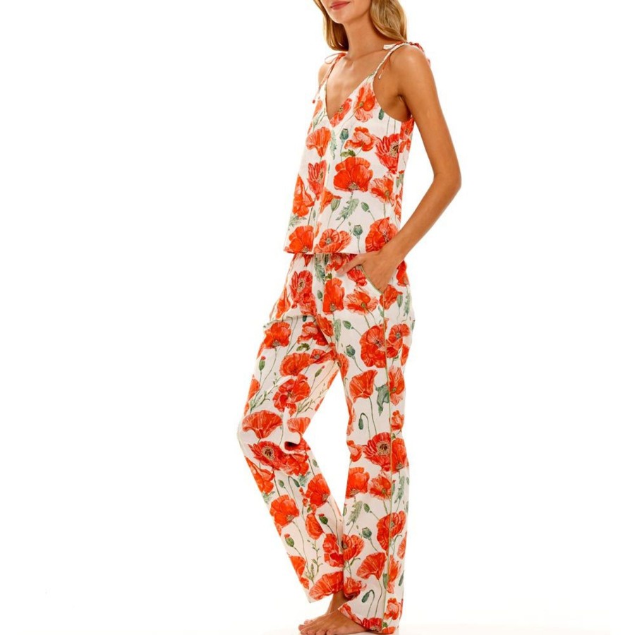 The Lazy Poet Amelie Coquelicot Pajama Set Hot