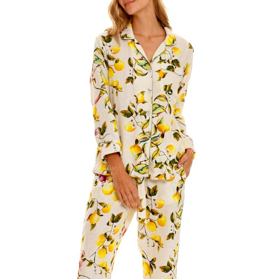 The Lazy Poet Emma Palermo Eterno Long Pajama Set New