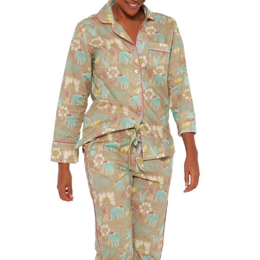 The Lazy Poet Emma Wild Sanctuary Long Pajama Set Online