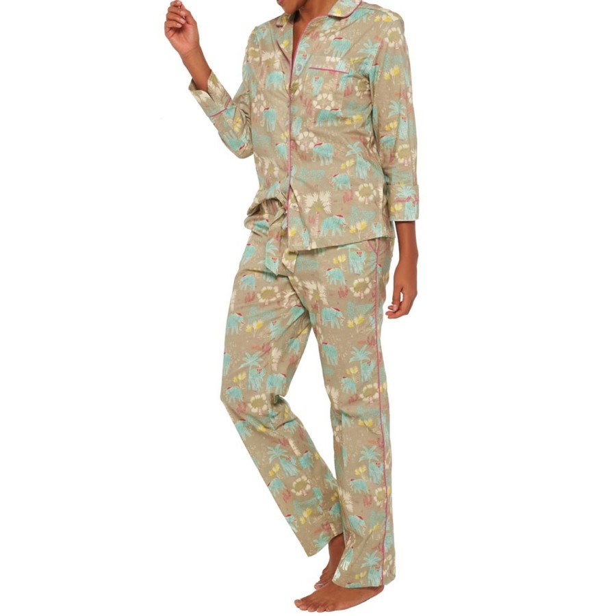 The Lazy Poet Emma Wild Sanctuary Long Pajama Set Online