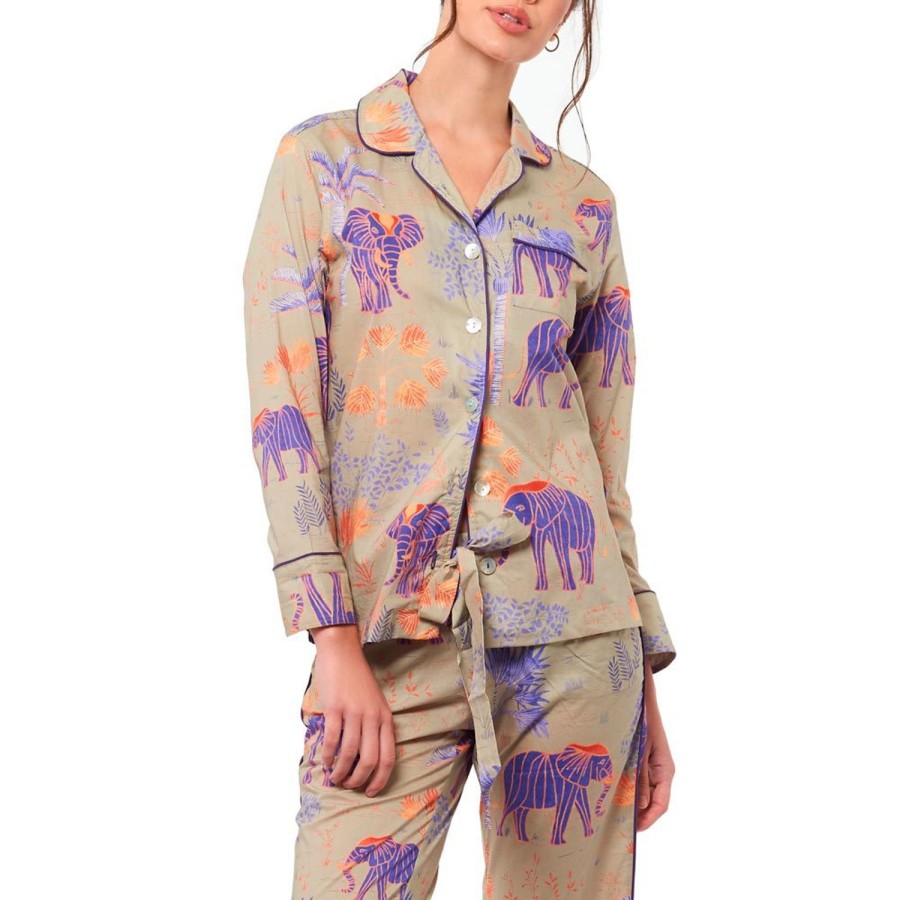 The Lazy Poet Emma Babar'S Land Long Pajama Set Hot