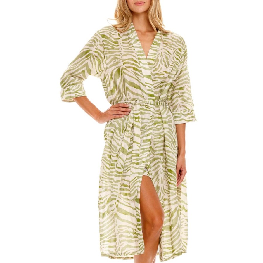 The Lazy Poet Sophie Olive Zebra Kimono Online