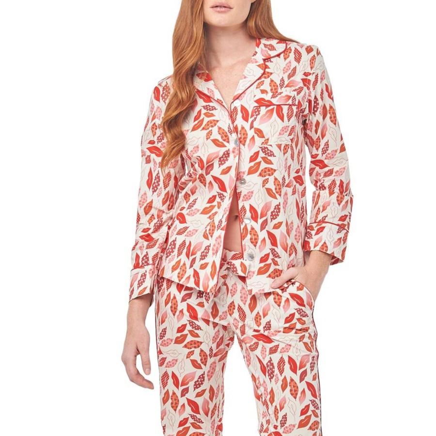 The Lazy Poet Emma Goodnight Kisses Long Pajama Set Wholesale