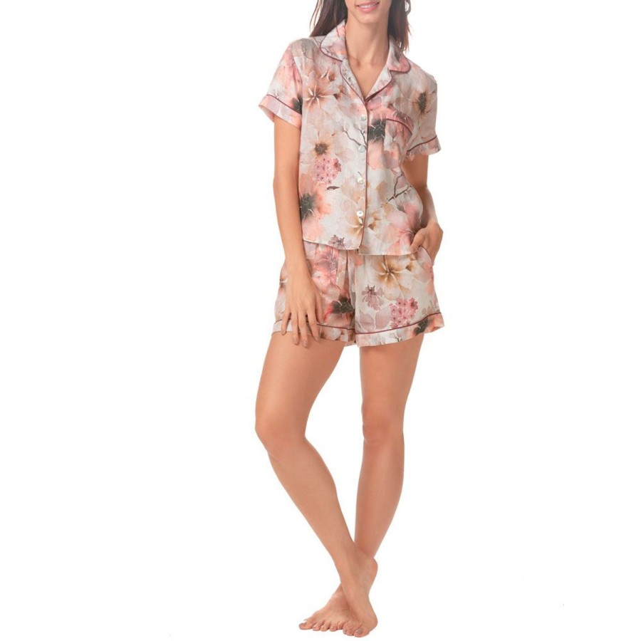 The Lazy Poet Nina Winter Garden Short Pajama Set Hot