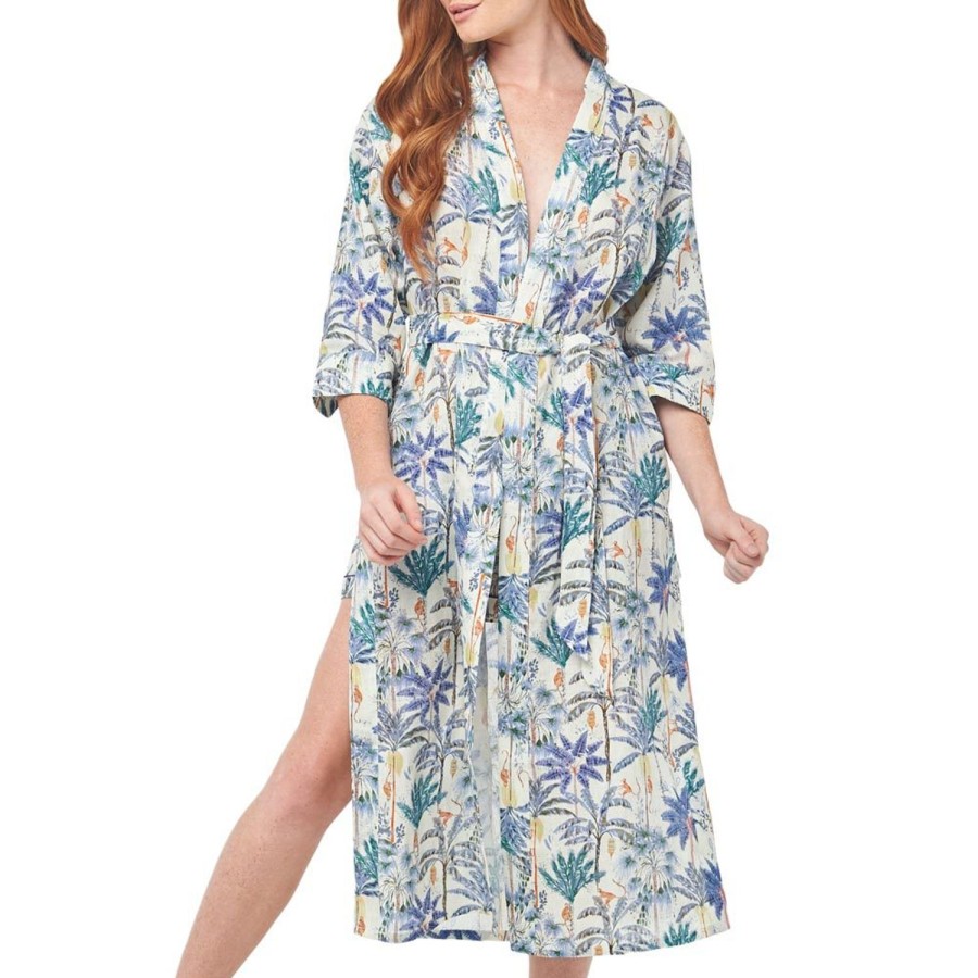 The Lazy Poet Sophie Monkey Paradise Blue Kimono Wholesale