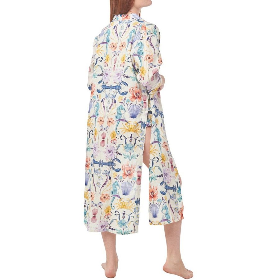 The Lazy Poet Sophie Seahorses & Friends Ecru Kimono Wholesale