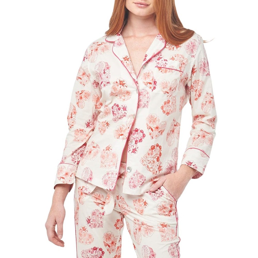 The Lazy Poet Emma Heart To Heart Long Pajama Set New