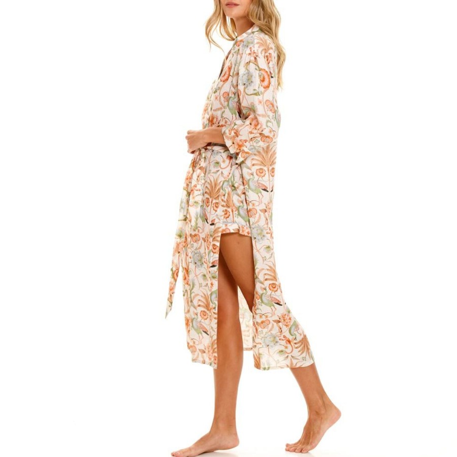 The Lazy Poet Sophie Peach Jungle Lush Kimono Wholesale