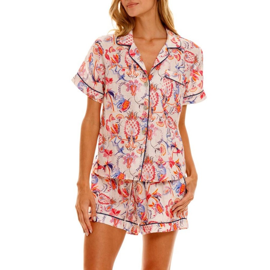 The Lazy Poet Nina Wild Rafiki Short Pajama Set Best