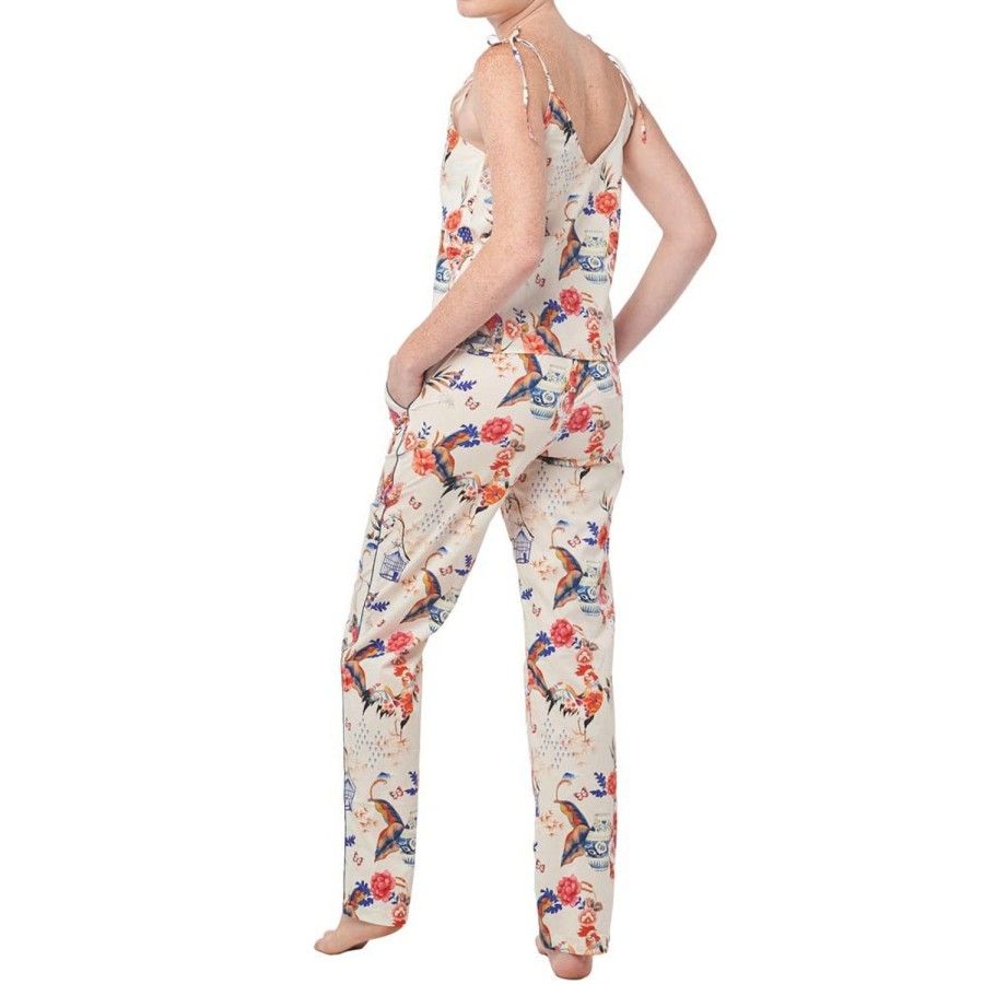 The Lazy Poet Amelie Secret Garden Ecru Pajama Set Hot