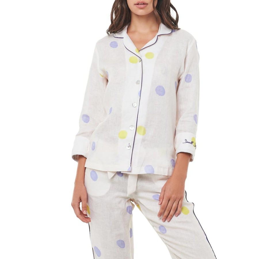 The Lazy Poet Emma Polka Dots Long Pajama Set New